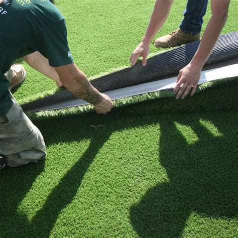 professional artificial turf installation.